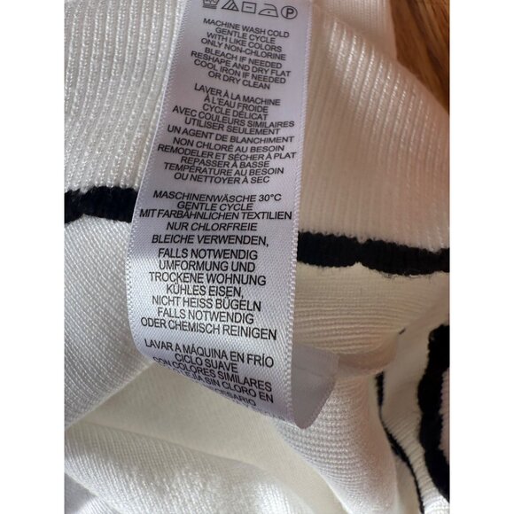 Adrianna Papell Womens Cardigan Sweater L Pearl Button Closure - Picture 7 of 10